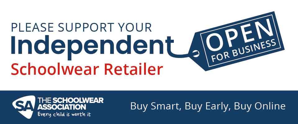 The Schoolwear Association - support your independent schoolwear retailer banner