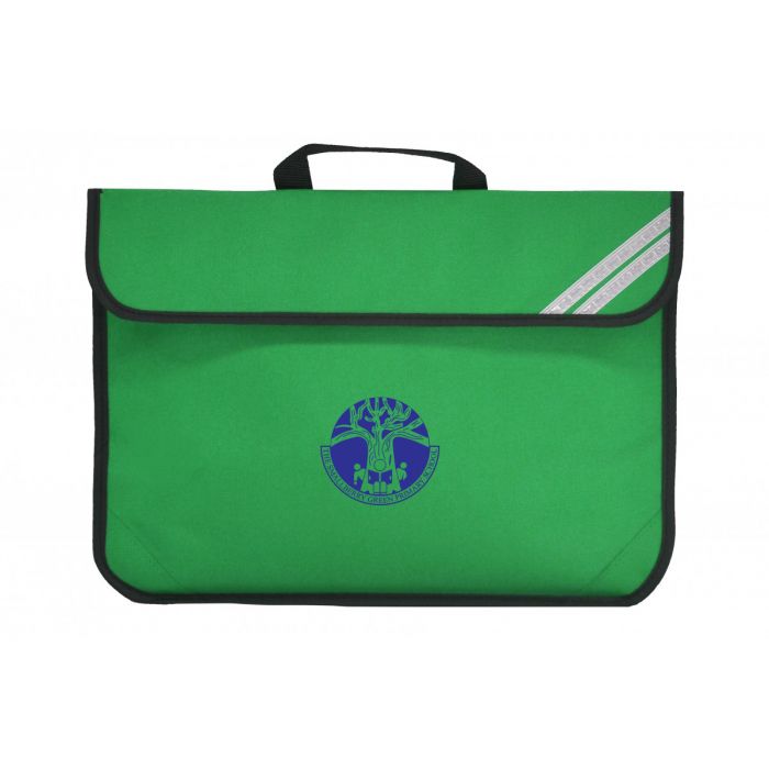 Green school book bag top