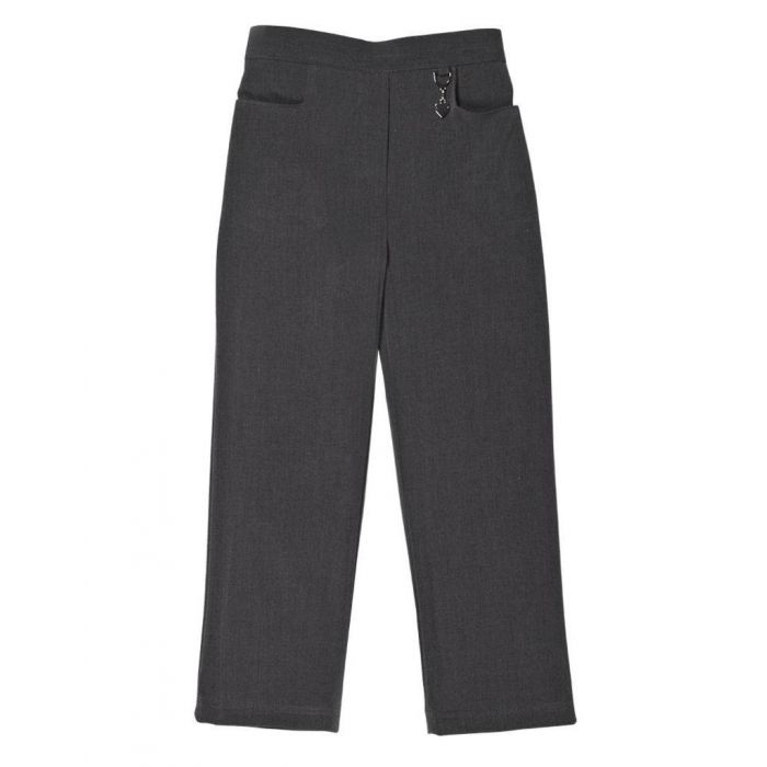 Half Elastic Girls School Trousers - Grey - School Bells, The Uniform ...