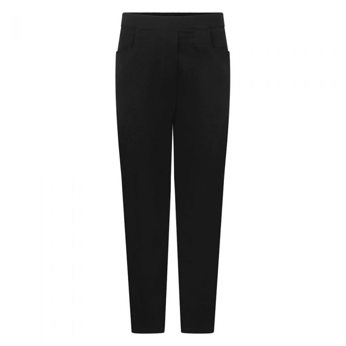 Half Elastic Girls School Trousers- Black - School Bells, The