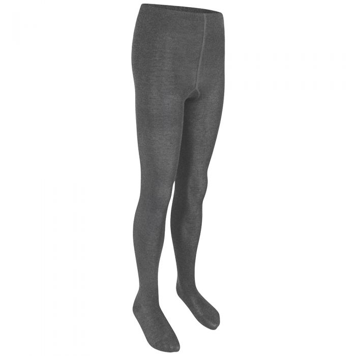 Girls Grey Cotton Tights- Twin Pack - School Bells, The Uniform Experts