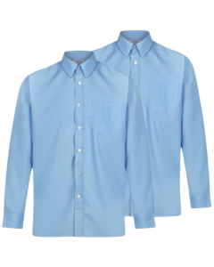 Boys Long Sleeve Twin pack Shirts- Blue