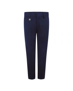Boys Zip-Up Trousers- Navy