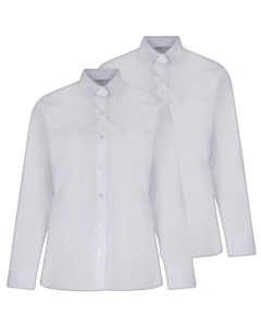 Girls Full Sleeve Blouse- White