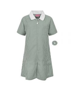 Girls Summer School Dress Green