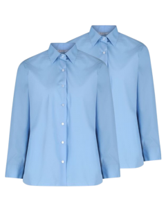 Girls Full Sleeve Blouse- Blue