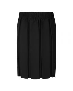 Box Pleat Skirt- Black