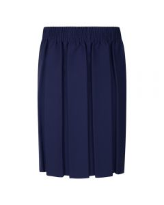 Box Pleat Skirt Navy 