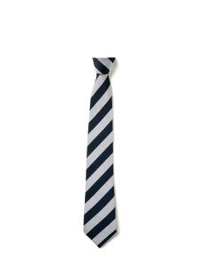 St Ignatius Catholic Primary Navy and Silver block stripe school tie